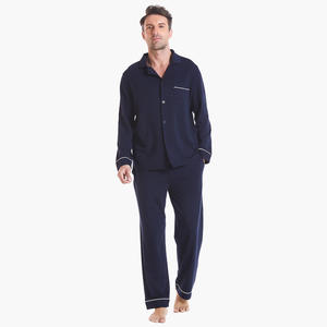 Ensemble de pyjama boutonné pour homme, vêtements de nuit pour homme, pyjama de luxe pour homme, fabricant vietnamien - Product Image 3