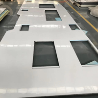 Panneaux sandwich en fibre de verre Runwood Frp, panneaux composites isolés XPS PU pour toit et paroi de caravane, isolation thermique