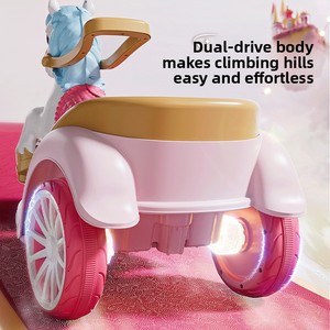 Voiture électrique pour enfants, modèle Princesse, à piles, cadeau de Noël, voiture jouet en plastique télécommandée pour filles - Product Image 4