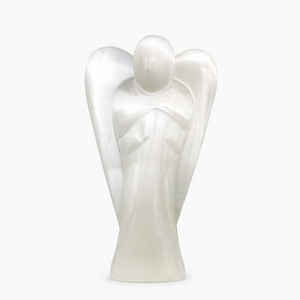 Figurine d'ange en sélénite - Guérison par les cristaux - 6 pouces et 580 g (1,28 lb) - Décoration d'intérieur - UN SEUL EXEMPLAIRE - Product Image 2