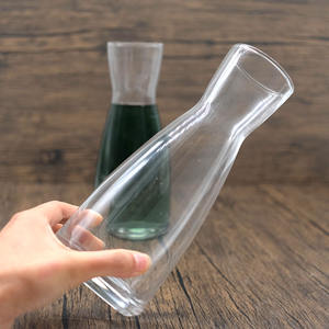 <span class=keywords><strong>Carafe</strong></span> à vin en cristal sans plomb de haute qualité 550ml soufflée à la main <span class=keywords><strong>Carafe</strong></span> à conception oblique pour cadeau de mariage élégant d'<span class=keywords><strong>a</strong></span>ération de vin rouge - Product Image 2