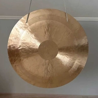 Good Quality Handcrafted Chinese Wind Gong With C Type Gong Stand for Sound Healing