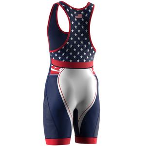 Combinaisons de lutte personnalisées American Fashion International, coupe mi-haute, en spandex de performance, élégantes, OEM, pour arts martiaux - Product Image 4