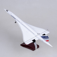 Modèle d'avion en résine à l'échelle 1/125, 50 cm, Concorde d'Air France, avion supersonique avec trains d'atterrissage