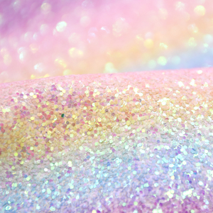 Hot Selling Chunky PU <strong>Glitter</strong> Leather Rainbow Color <strong>for</strong> <strong>Women</strong> Handbag <strong>Shoes</strong> - Product Image 3