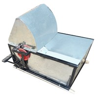 Décortiqueuse à riz portable légère à pédale, batteuse manuelle à pied pour céréales et blé, idéale pour l'agriculture à petite échelle