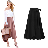 Largas jupe longue jupe portefeuille Sexy dîner robe vêtements pas cher décontracté graisse femmes carrière robes grande taille élégante jupe