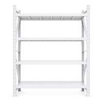 Étagère de rangement multi-niveaux réglable de capacité moyenne 500 kg pour entrepôt, atelier et magasin de détail