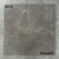 Carreaux de sol et murs en microciment gris antidérapant 60x60, matériau décoratif pour la construction de murs extérieurs et intérieurs