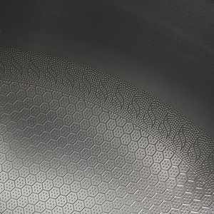 Wok de Acero Inoxidable con Fondo Redondo, 1.2 mm de Grosor, Antiadherente con Diseño de Panal, Doble Asa, Apto para Estufas de Gas, Estilo Hotel - Product Image 2