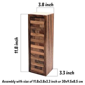 Giocattolo classico <span class=keywords><strong>di</strong></span> legno fatto da te che impilano i <span class=keywords><strong>giochi</strong></span> <span class=keywords><strong>di</strong></span> blocco della torre per bambini e famiglie <span class=keywords><strong>giochi</strong></span> da tavolo Set - Product Image 4