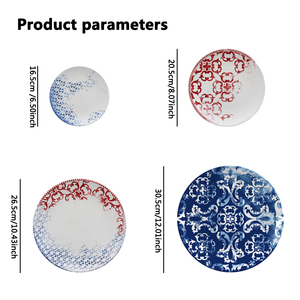 Vente en gros de vaisselle de haute qualité en porcelaine osseuse, assiette de présentation pour décoration de plat de fête, banquet, mariage - Product Image 6