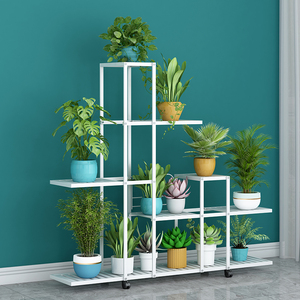 Support à fleurs en fer forgé pour la maison, support à fleurs mobile pour jardin, <span class=keywords><strong>centre</strong></span> <span class=keywords><strong>de</strong></span> table intérieur, support à fleurs - Product Image 2