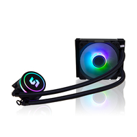 Refroidisseur de processeur à eau tout-en-un en aluminium ARGB LINENG LC 120 mm, bloc noir rotatif, Asetek Gen7, 3,4 W, boîtier d'ordinateur