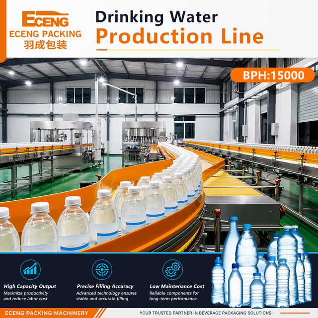 Factory Direct High Capacity Water Bottling Line 15000BPH Multi-size Compatible Design Low Failure Rate for mineral water plant