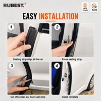 Burlete para Puerta de Coche, Tira de Sellado de Goma, Insonorizante, Impermeable, Antipolvo, Ajuste Universal, Reemplazo OEM