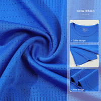 T-shirt décontracté à séchage rapide et respirant, broderie ou impression de logo, coton, nylon, élastique, chemise de sport unisexe, vente en gros