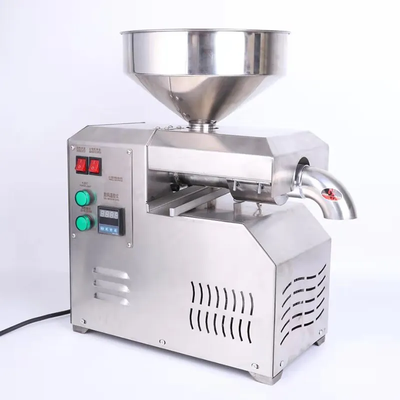 Холодный и горячий пресс из нержавеющей стали, маленький мини-пресс для льняного масла, кокоса, оливкового, арахиса, подсолнечника, семена ЧИА, кунжута, ореха