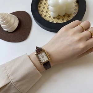 Đồng hồ nữ cao cấp Reloj Mujer phong cách Bắc Âu La Mã đồng quê mặt vuông tinh tế dây đeo sang trọng đồng hồ nữ thời trang rừng rậm cao cấp - Product Image 4