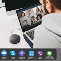 Microphone de conférence USB CMTECK ZM350 Plug and Play avec fonction haut-parleur et couverture à 360° °   Couverture vocale Son puissant pour les réunions en ligne