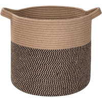 Panier à linge en corde de coton tressée de style nordique, grand format, forme ronde, écologique, multifonctionnel pour ranger jouets et couettes