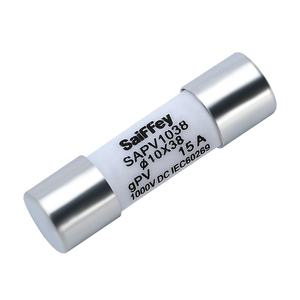 DC1000V 1A à <span class=keywords><strong>32A</strong></span> 10*38mm Solaire En Céramique <span class=keywords><strong>Fusible</strong></span> Lien Composé Argent 20KA <span class=keywords><strong>Prix</strong></span> Compétitif Bonne Performance <span class=keywords><strong>Fusible</strong></span> Usine CE TUV - Product Image 1