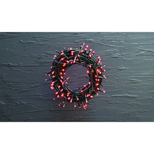180 luces LED rojas de Navidad con transformador 9+2MT - Product Image 1