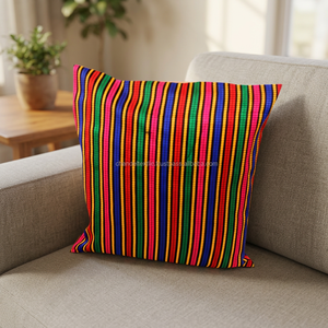 ปลอกหมอนอิงสี่เหลี่ยมลายโบฮีเมียนสีสันสดใสสำหรับตกแต่งบ้าน - Product Image 6