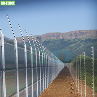 Elektrische afrasteringsset inclusief elektrische afrasteringslamp, elektrische afrasteringsdraad, palen, haspel voor commerciële en industriële toepassingen, energiecentrales.