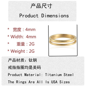 European American Style <b>Titanium</b> Steel Hollow <b>Ring</b> Gold Women's Fashion Jewelry Gift 21038 - Product Image 3