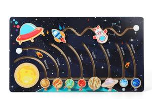 Kinder-Sonnensystem-Puzzle mit Neun Planeten zur Kognitiven Positionierung für Kleinklassen Früherziehung Wissenschaftliches Lernspielzeug - Product Image 2