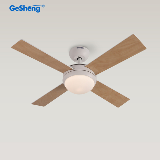 Modern Decorative Fashionable Electric 52 Inch 4 Plywood Blades Dc Living Room Led Ceiling Fan With Lights Remote Control