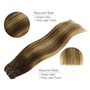 Extensiones de Cabello Humano Virgen Remy con Doble Trama, Liso, con Clip, Estilo Ondulado Natural, Precio Inmejorable - Product Image 4