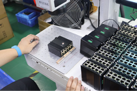 Switch Ethernet industriel mini DIN-Rail E-link 8 ports 10/100/1000T 802.3at PoE + 2 ports 10/100/1000T pour caméra IP