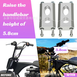 Zhen Nirui – pince de fixation de guidon en aluminium, 22.2mm, M8x120, pour réparation et amélioration des vélos d'enfants - Product Image 4