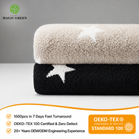 Magic Green Öko-Tex 100 Zertifizierte Gemütliche Decke Wohndekor Wurfdecke Kuscheldecke