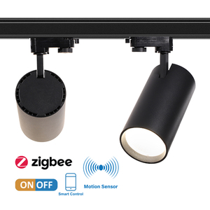 Système d'éclairage sur <span class=keywords><strong>rail</strong></span> blanc <span class=keywords><strong>noir</strong></span> 2 fils 4 fils LED Track Light 30w Commercial Cob Track Spotlight - Product Image 1