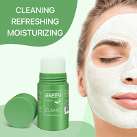 Masque facial naturel et biologique ELAIMEI, nettoyage en profondeur des pores, hydratant, éclaircissant la peau, élimine les points noirs, masque en stick au thé vert