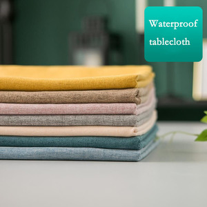 Nappe imperméable en coton et lin <span class=keywords><strong>de</strong></span> couleur unie simple et moderne nappe <span class=keywords><strong>de</strong></span> <span class=keywords><strong>table</strong></span> rectangle <span class=keywords><strong>de</strong></span> couleur unie rose gris ensemble <span class=keywords><strong>de</strong></span> couvertures <span class=keywords><strong>de</strong></span> <span class=keywords><strong>table</strong></span> - Product Image 4