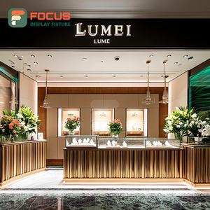 Vitrina Moderna para Exhibición de Joyería Comercial, con Marco Metálico, Mostrador de Exhibición para Tiendas - Product Image 1