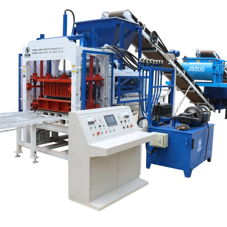 8-Inch Hydraulic Press Brick Making Machine 4-15 Block Automatic ...