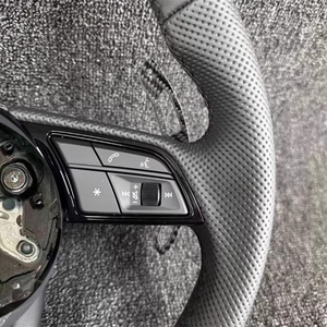 Volant en cuir personnalisé pour <span class=keywords><strong>Audi</strong></span> A5 A6 C6 C7 A7 R8 RS RS3 RS4 RS5 Q3 Q5 Q7 TT <span class=keywords><strong>A3</strong></span> A4 B8 S3 S4 S5 B9 RS6 RS7 - Accessoires automobiles - Product Image 5
