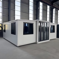 Maisons de conteneurs extensibles de 20 pieds Maison de conteneurs pliants préfabriqués avec chambre à coucher Mobile Petites maisons Remorque