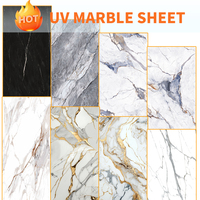 Panneaux en PVC marbré brillant, imperméables, écologiques, de haute qualité, 1220*2440*3mm, pour la décoration murale des hôtels et le revêtement du bois, vente en gros