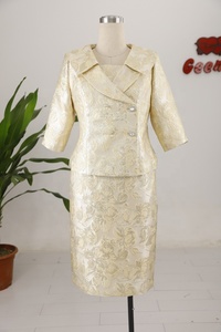 2024 Geenlinm Latest Woman Outfit Plus Size 3pcs Set Church Dress Suit Elegant Outfits for Mother of <b>the</b> Bride - Product Image 3