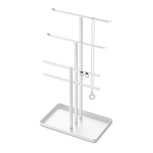 Présentoir à bijoux en forme de T pour support et plateau suspendus pour colliers boucles d'oreilles bracelets et présentoirs de bagues - Product Image 2