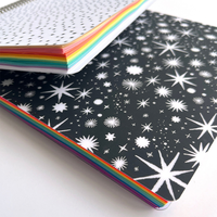 Carnet spirale classique arc-en-ciel A5, journal coloré, agenda de printemps personnalisé, papeterie de bureau et scolaire, cadeau, 100 feuilles de papier