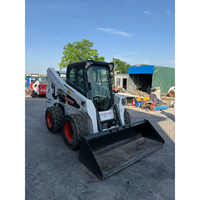 Minipala gommata usata Bobcat S770, motore Kubota V3307, macchina idraulica ad alta portata da 4,2 tonnellate per l'esportazione