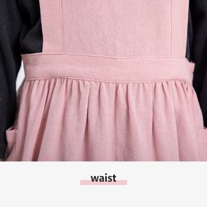 <span class=keywords><strong>Tablier</strong></span> vintage personnalisé avec logo, style japonais pour enfants, avec poche, en pur coton et lin, tabliers réglables, bavoirs pour filles et garçons - Product Image 3