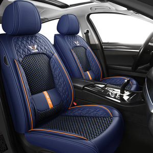 Nouvelle Collection : Housses de Sièges Auto Universelles Quatre Saisons en Cuir et Soie Glacée OLIVER – Confort Optimal - Product Image 5